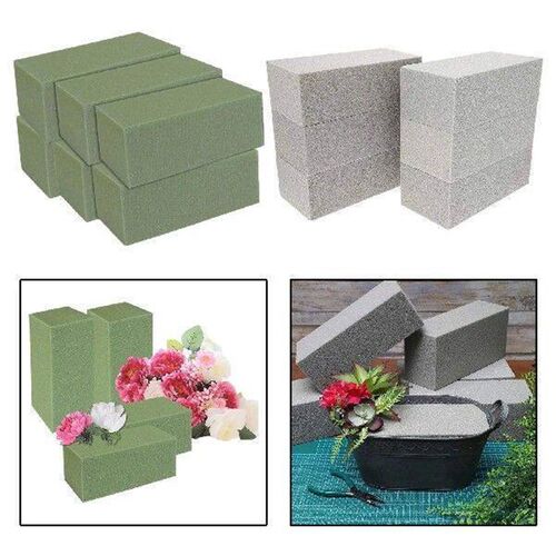 6Pack Green Floral Foam Brick Dry/Fresh Flower Mud DIY