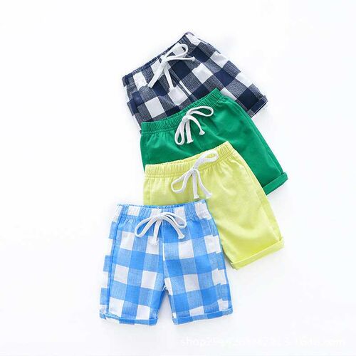 Childrens Pants Summer New Childrens Slub Cotton Pants Bab