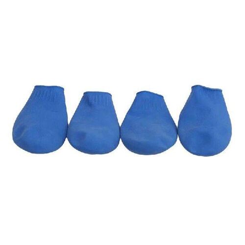 4 PCS/SET Pets Boots Waterproof Rubber Rain Shoes Non Slip