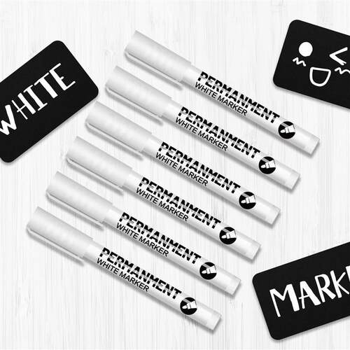 White Paint Pen for Rock Painting,Stone,Ceramic,Glass,Wood,T