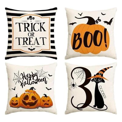 Halloween Pillow Cover Funny Ghost Cushion Pillowcase枕套