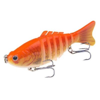 1~10PCS Mini Fishing Lure 6 Segments Jointed Bait 6CM/4.7G
