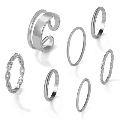 Ring Women Hip Hop Punk Adjustable Finger Joint Ring Cold St