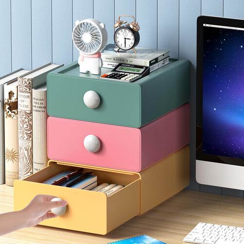 Drawer-style desktop organizer, office storage small box, mu