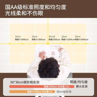 野火全光谱护眼灯儿童书桌夹子灯卧室床头学习专用阅读灯智能台式