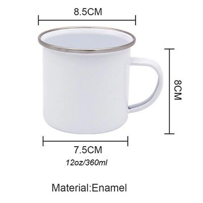 Custom Inage Enamel Coffee Mugs Family Photos Design Mug Cre