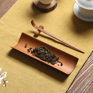 竹制茶道三件套装 茶针茶勺茶则赏茶盒 手造赏茶荷茶具六君子套件
