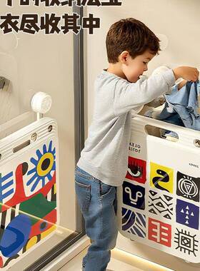 吸容盘脏衣篓家用可折叠脏篮高值大量洗颜衣篮收纳篮衣F99H7H6M衣