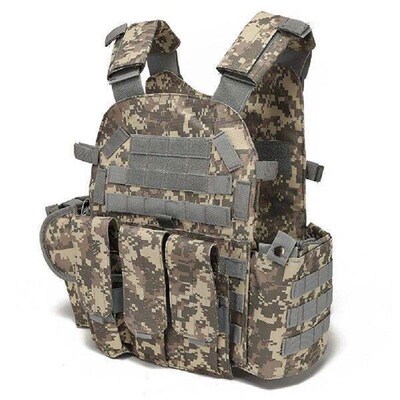 Camouflage Chest Rig Molle Vest Multi-Functional Molle