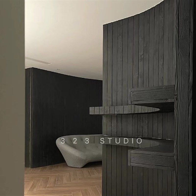 炭烧木碳化木材墙面装饰板软瓷新型柔性材料室内外护墙板面背景墙,家装主材,软瓷,淘宝优惠券,粉丝福利购,淘宝优惠卷