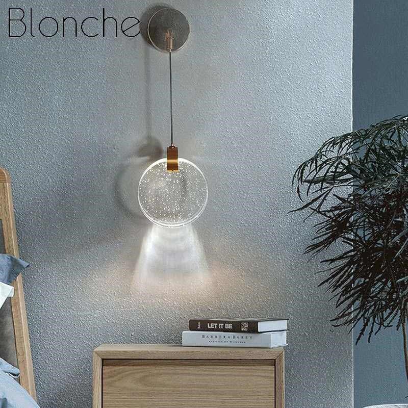 Simple Led Crystal Wall Lamp Modern Creative Wall Lights Bar