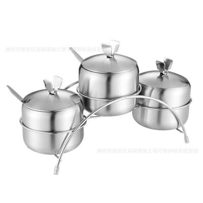 304 Stainless Steel Seasoning Jar Arch Rotary Type Seasoning