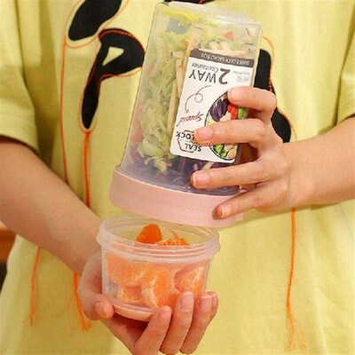Leak-Proof Overnight Oats Containers With Lids - Yogurt