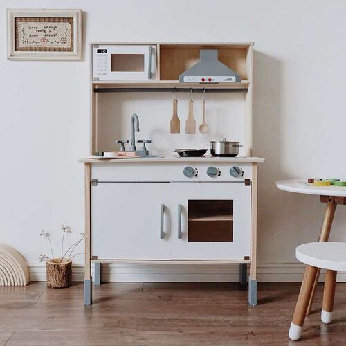 Nordic Style Ins Childrens Play Wooden Kitchen den Set Cook