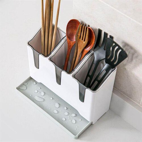 Knief holder tube spoon storage box rack kitchen cutlery org