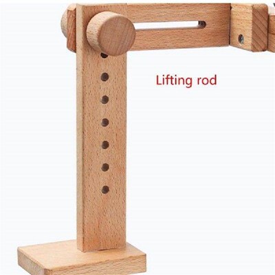 Adjustable Embroidery Hoop Stand, Desktop Wooden Embroidery