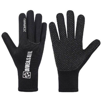 3mm Five Finger Dive Gloves Anti Slip Neoprene Gloves UV
