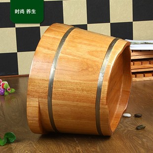 橡木泡脚木桶洗脚木盆足浴桶足浴盆泡脚桶富源2CM高耳朵