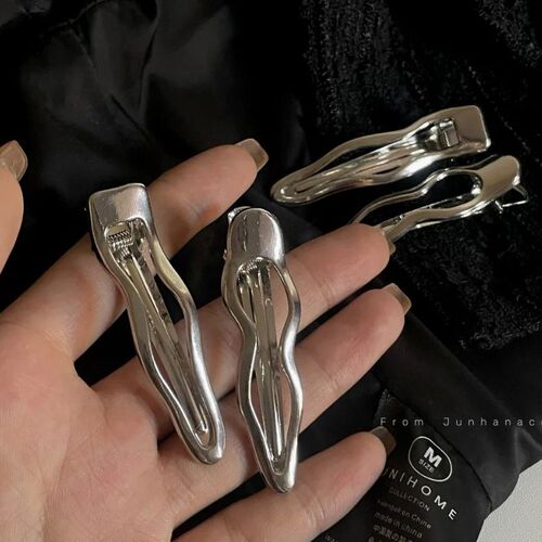 Metal Wave Barrettes Special-Interest Design Cold Wind Ins C