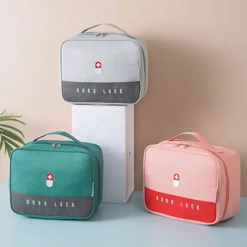 Large-Capacity Thickened Medicine Box Layered Family First A
