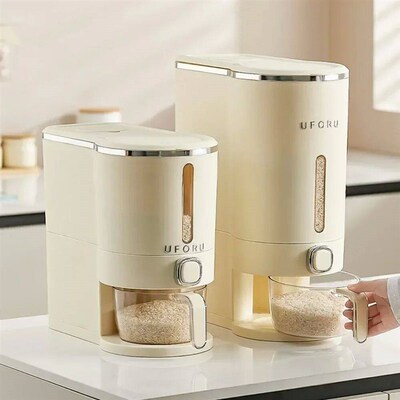 Kitchen Rice Storage Container 10kg Sealed Insect-proof and