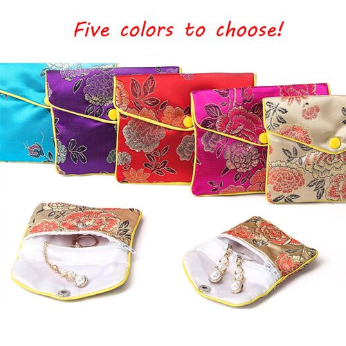 Hot Sale Chinese Brocade Handmade Silk Embroidery Padded Zip