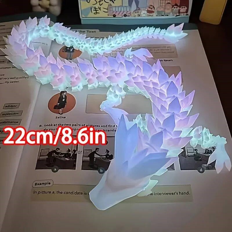 Divine Dragon Statue, 3D Printed Night Light Dragon Sculptur图片