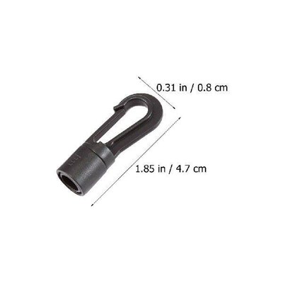 20 Pcs Tent Hooks Robust Trigger Clasp Rotating Design