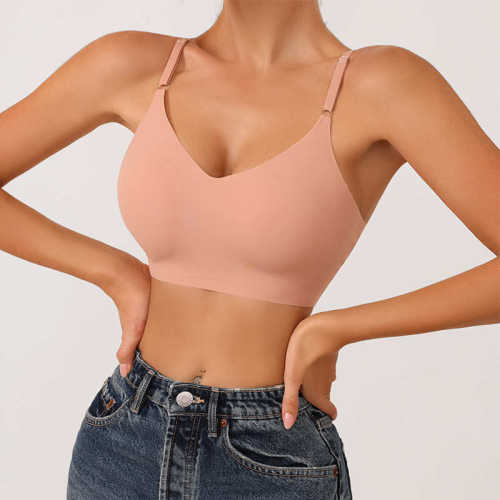Hot Selling Summer Laser Cut Seamless Wireless Push Up Bra B