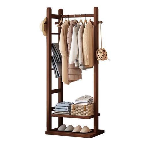 All solid wood hangers floor thickening multi-functional coa