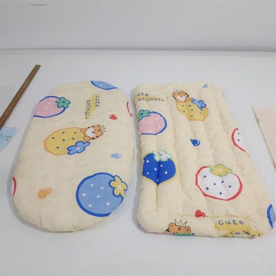 定做椭圆形萌宠猫咪泰迪推车棉花褥子尿垫垫子33*66厘米围挡30*73