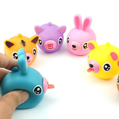Talking Animal baby toys Jabber Ball Tongue Out Sress Reliev