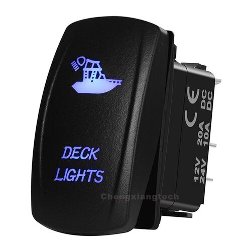 (red/white/blue/orange)Led Deck Lights Car Boat Rocker Swit