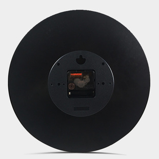 黑胶唱片创意挂钟反方向的钟表复古倒转周杰伦挂表咖啡酒吧装饰钟