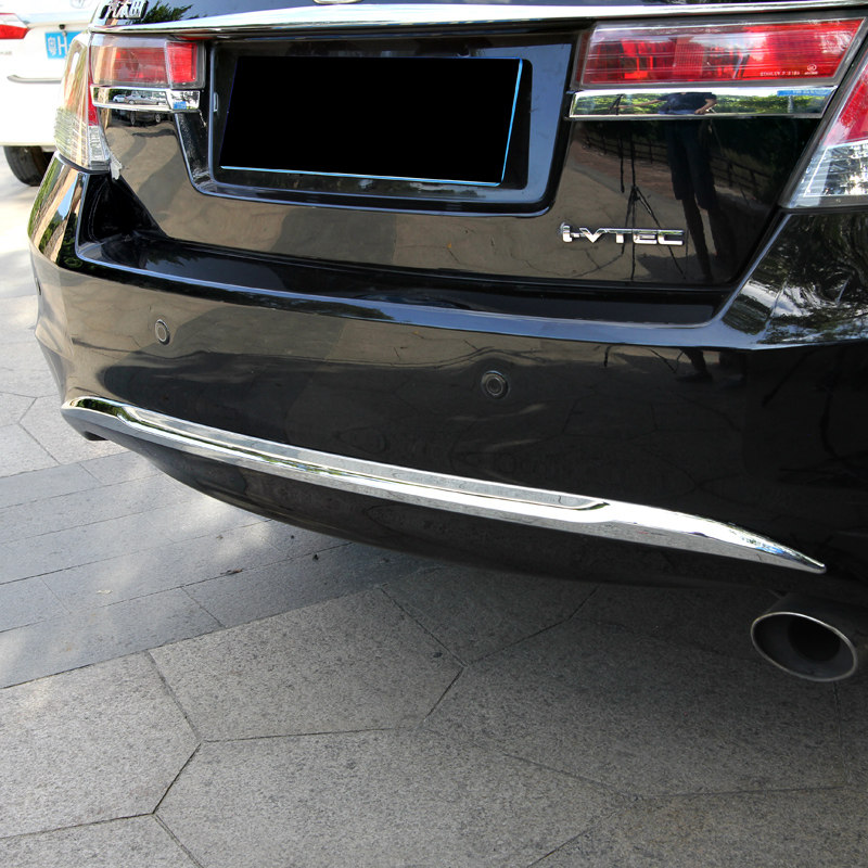 适用于八代雅阁后备箱改装专用电镀铬饰亮条尾箱贴片外观品后饰条