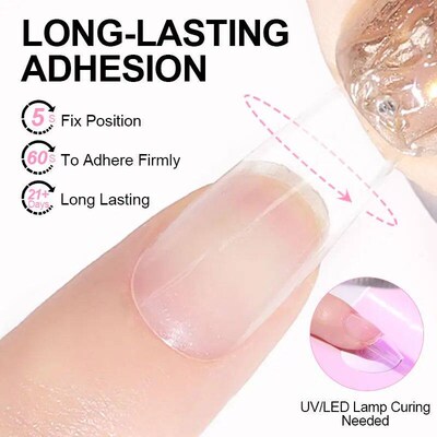 Limegirl Nail Tips Glue Gel 7.5ml uv Glue for false Nail Gel