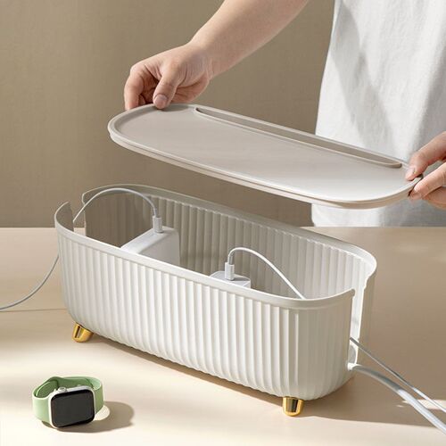 Stripe wire Cable Storage Case Organizer Box Socket Plug Wir