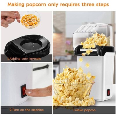 New Popcorn Popper Maker Electric Hot Air Popcorn Household