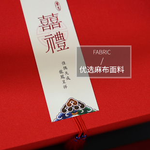 订婚彩礼钱盒子10万装钱礼金盒结婚陪嫁创意聘礼盒提亲加三金中式