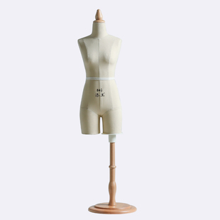 添工人台立体裁剪女二分之一迷你教学小人台可插针立裁打版模特架