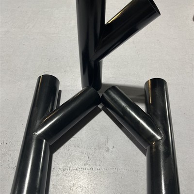 新品供料系统玻纤尼龙料耐磨性渗氮弯管 回火淬火热处理弯头加工