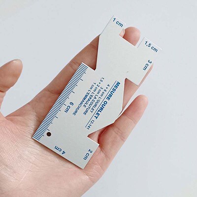 1/2pcs Precision Seam Measuring Gauge Quilting Ruler Templat