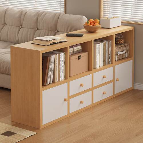Home floor multi-storey living room display cabinet against