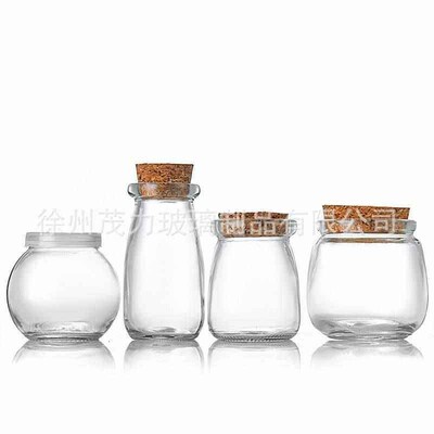 Polymer cork glass pudding bottle, thickened sealed mill