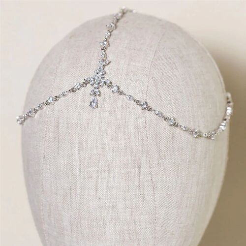 Stonefans Boho Bridal Wedding Head Chain Exquisite Cubic Zir