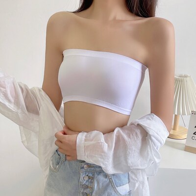 One Piece Sexy Tube Tops Women Strapless Push Up Bra Lingeri