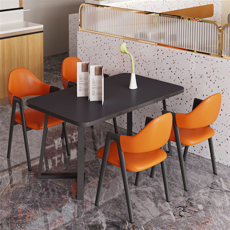 快餐桌椅甜品奶茶餐饮桌椅小吃面馆长方形商用烧烤店餐桌椅子,住宅家具,板木餐桌,淘宝优惠券,粉丝福利购,淘宝优惠卷