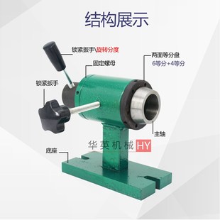 15型20型型 仪表卧式手动分度夹座 桌上车床夹头座 手动夹座*