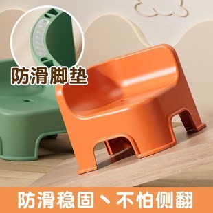 【魔片的故事】儿童塑料小加厚家用椅子小板凳客厅座椅矮