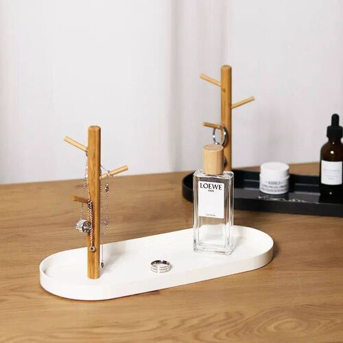 2024 New Nordic Bamboo Tree Branch Storage Tray Living Room
